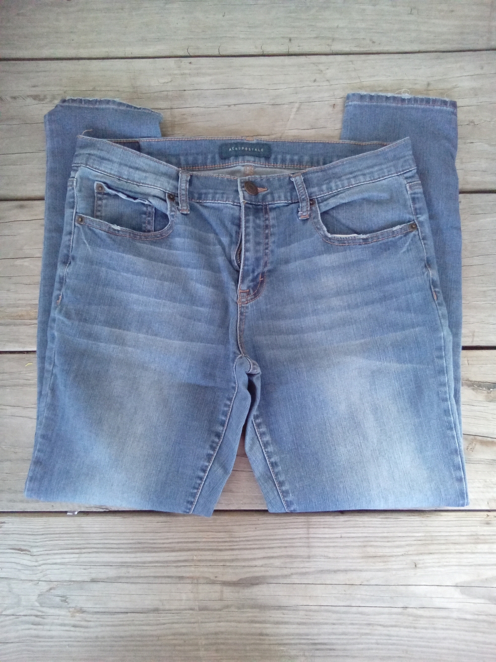 Aeropostale Blue Medium Wash Skinny Jegging Jeans Size 12 REG